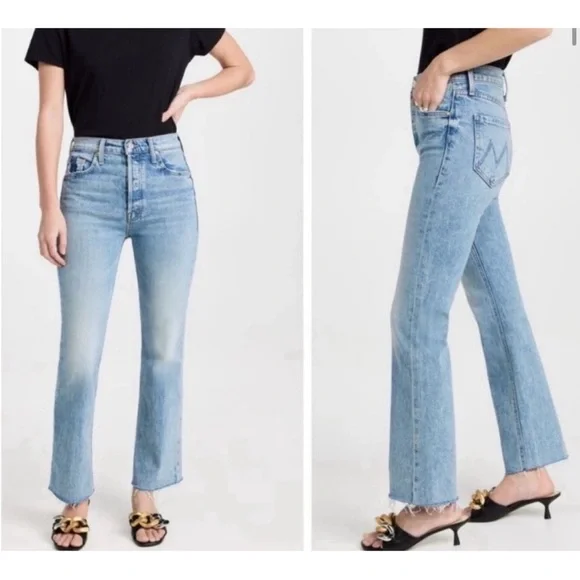 NEW Mother The Tripper Flood Fray High Waist
Ankle Flare Jeans Size 30 - Picture 3 of 13